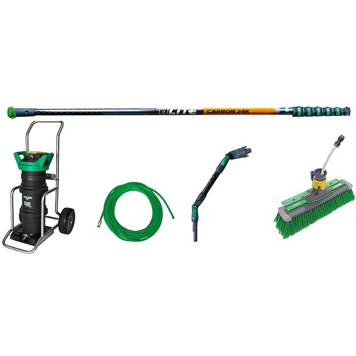Unger Hydropower Ultra Expert Kit LC med tralle, 8,6m karbonstang og storfilter