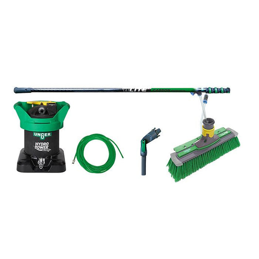 Unger Hydropower Ultra Starter Kit Karbon med 6m karbonstang, deioniseringsfilter og børste